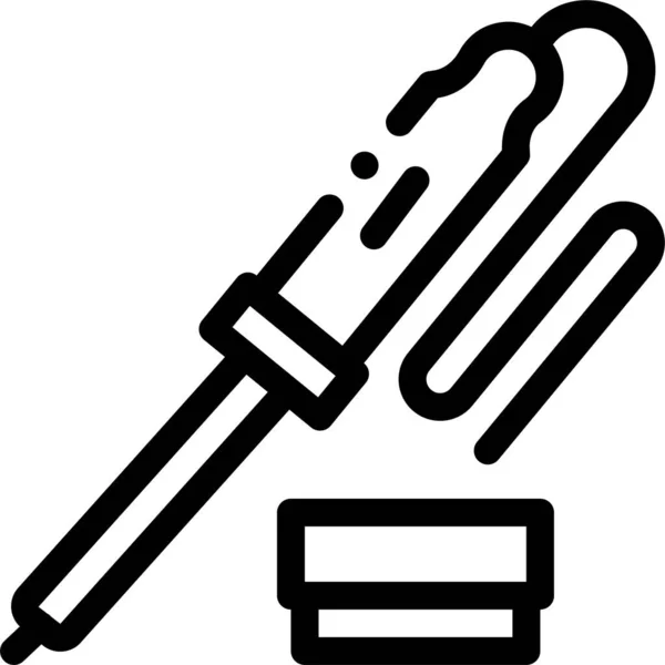 Elektronisches Eisen Mechanisches Symbol — Stockvektor