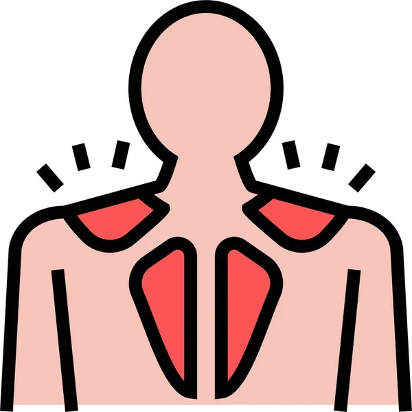 Myosite Maladie Icône Humaine — Image vectorielle