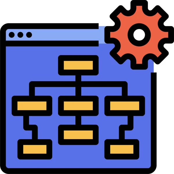 Software Process Plan Icon — Stock Vector