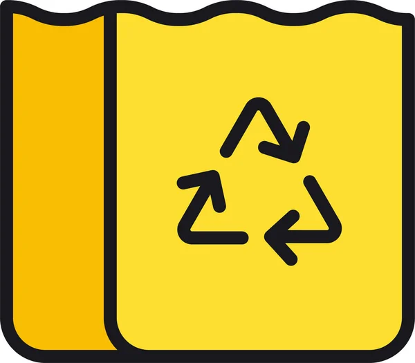 Ikona Sklepu Ekologicznego Recyklingu — Wektor stockowy
