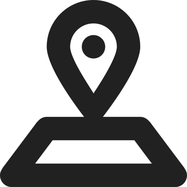 Pin Placed Outline Icon Outline Style — стоковый вектор