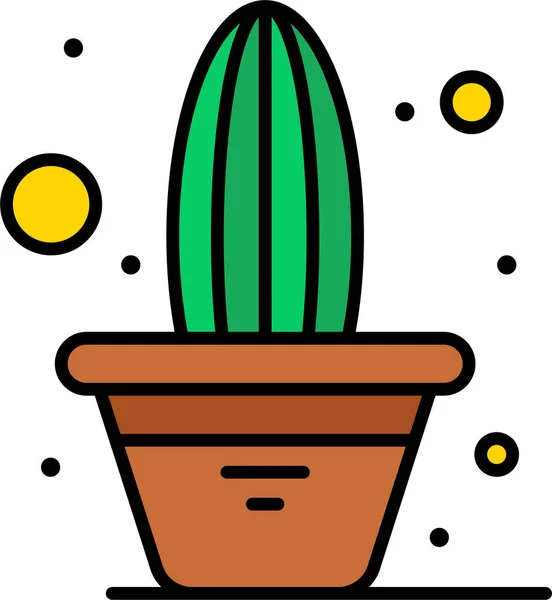 Cactus Flower Independence Icon Independencedayus Category — Stock Vector