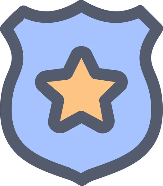 Odznak Insignia Ikona Militarywar Kategorii — Stockový vektor
