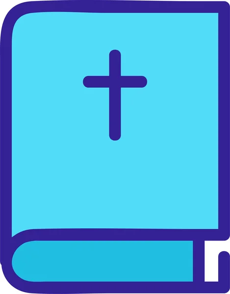 Icône Contour Livre Bible — Image vectorielle