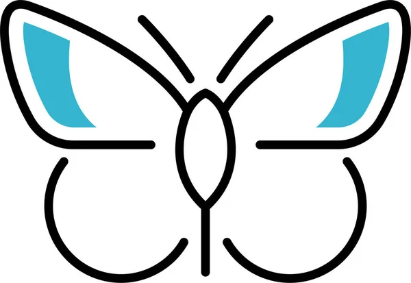 Flügel Mottenfalter Ikone — Stockvektor