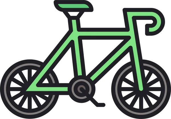 Bicicleta Bicicleta Vehículo Icono Estilo Filledoutline — Archivo Imágenes Vectoriales