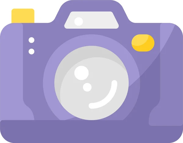 Camera Celebration Image Icon — Stock Vector
