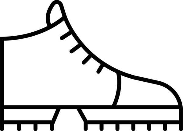Stiefel Schuh Ikone — Stockvektor