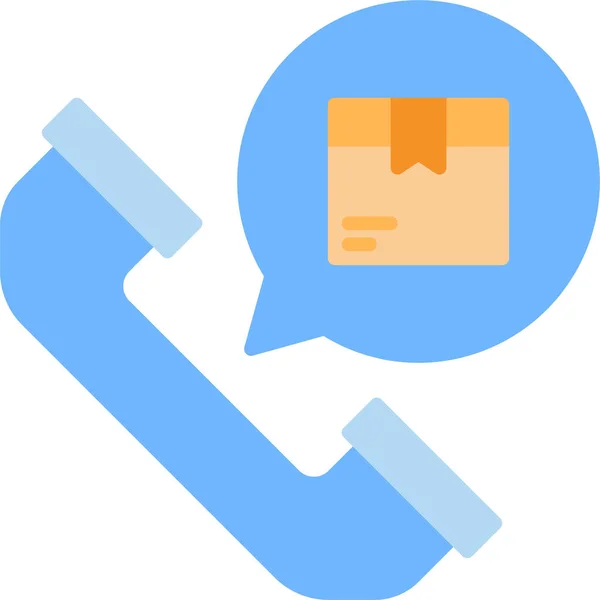 Commerce Logistiek Telefoon Pictogram — Stockvector