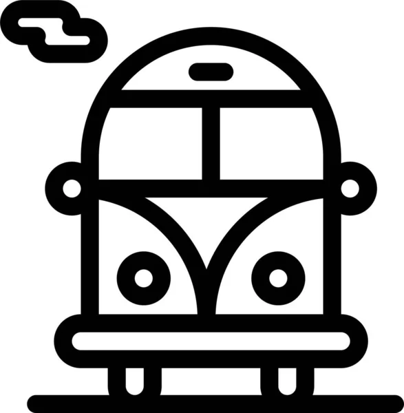 Autobús Icono Transporte Público — Vector de stock