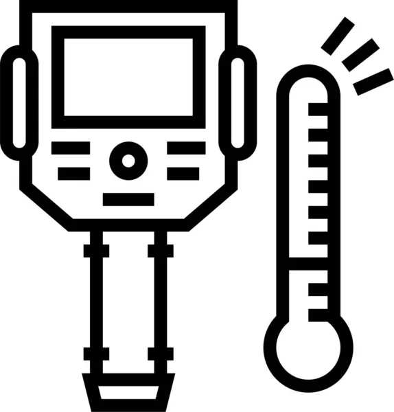 热成像器研究图标 — 图库矢量图片
