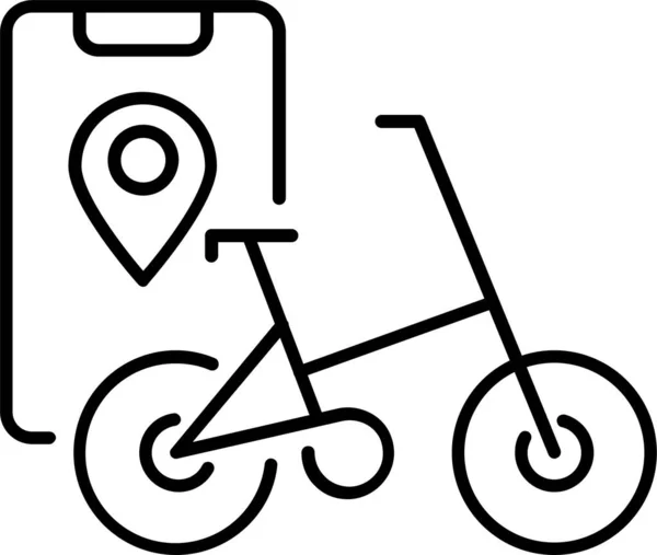Bicicleta Ciclismo Deporte Icono — Archivo Imágenes Vectoriales