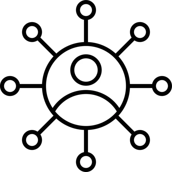 Значок Афілійованої Маркетингової Мережі — стоковий вектор
