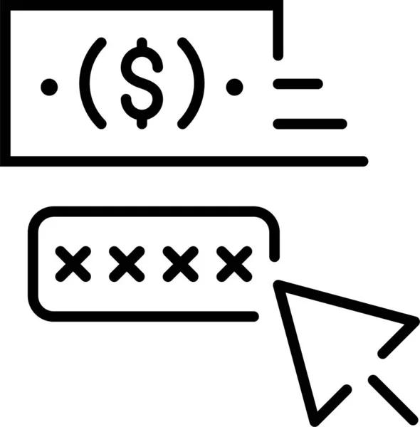 Schlüsselsymbol Finanzen Erraten — Stockvektor