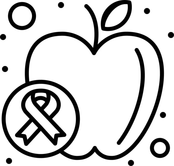 苹果食品水果图标 — 图库矢量图片