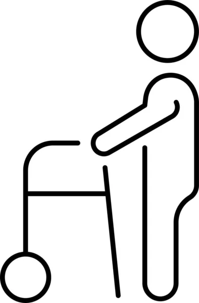 Handicap Handicapé Icône Invalide — Image vectorielle