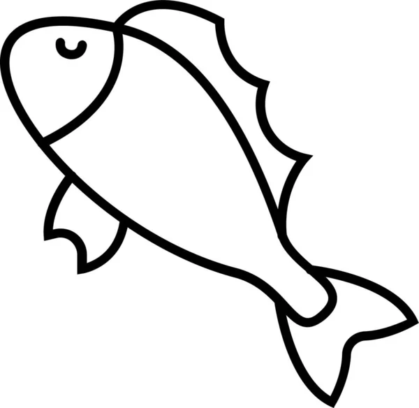 Dorado Ψάρια Θαλασσινά Εικονίδιο — Διανυσματικό Αρχείο