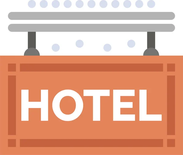 Hotel Reis Rust Icoon — Stockvector