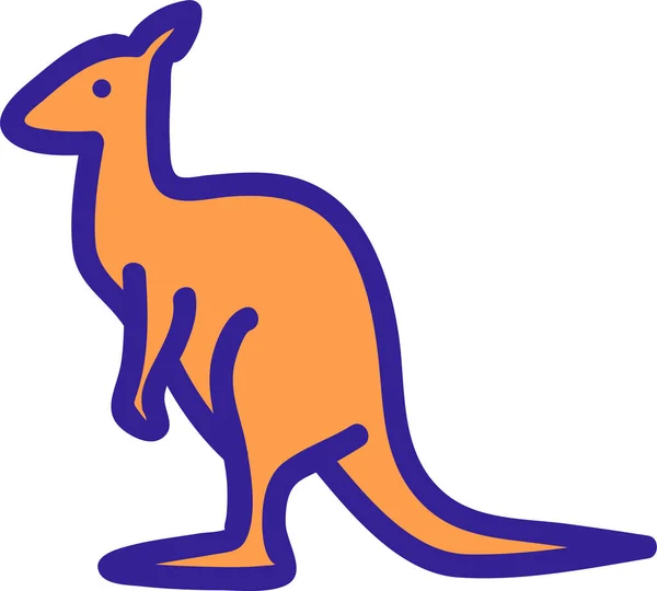 Australia Icono Contorno Australiano — Vector de stock