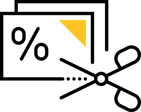 クーポン割引アイコンを購入 — ストックベクタ