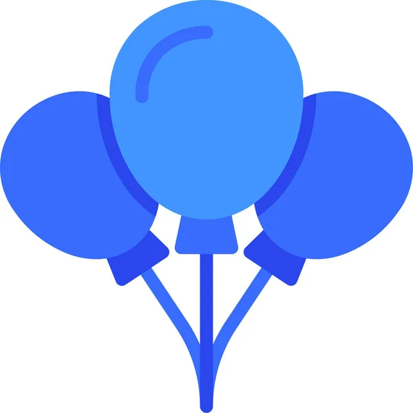 Globos Globo Partido Icono — Vector de stock