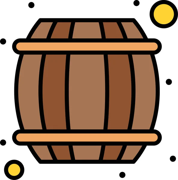 Alcohol Barril Cerveza Icono Otroscategoría Vacaciones — Vector de stock