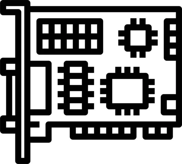 Card Chipset Expansion Icon — Stock Vector