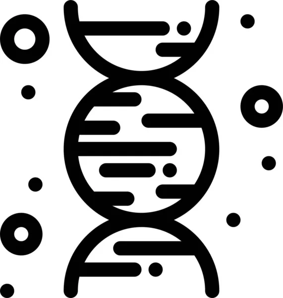 Chemistry Dna Science Icon Scienceresearch Category — Stock Vector