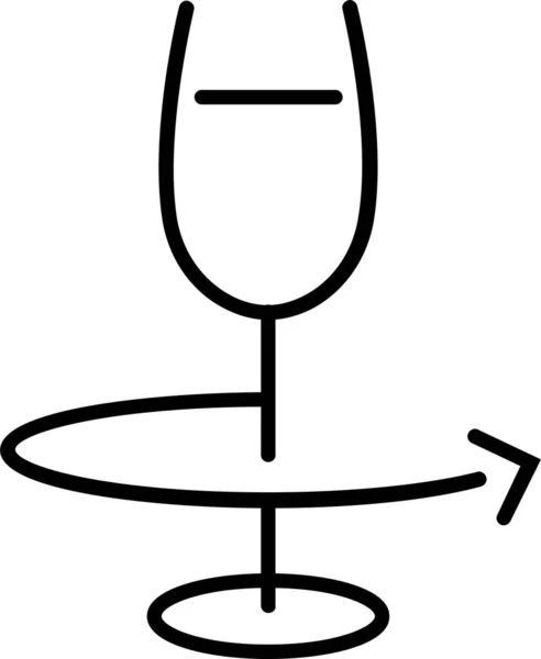 Ikona Sommelier Alkoholu Winogronowego — Wektor stockowy