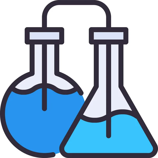 Icono Laboratorio Matraz Química — Vector de stock