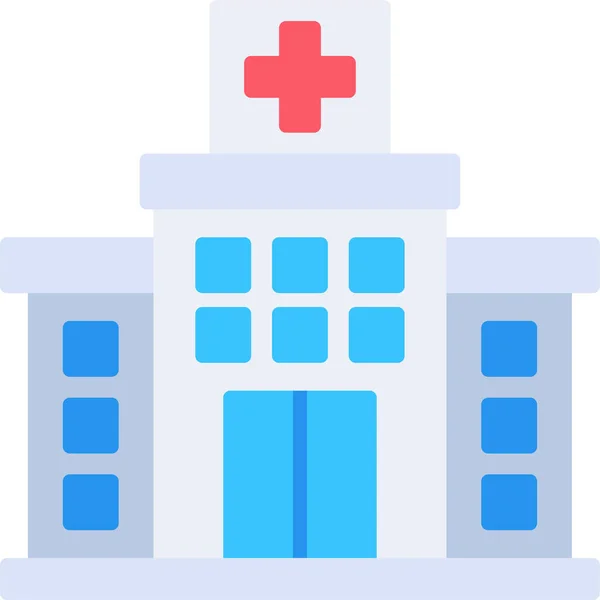 Ikona Opieki Zdrowotnej Klinice Budowlanej Kategorii Opieki Szpitalnej — Wektor stockowy