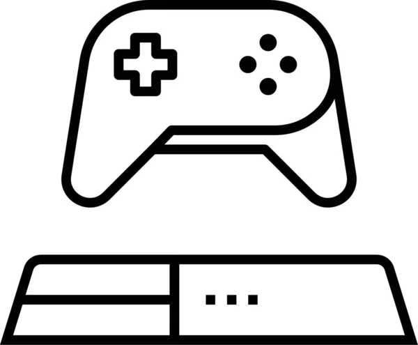 Console Controller Gameplay Icon — Stock Vector