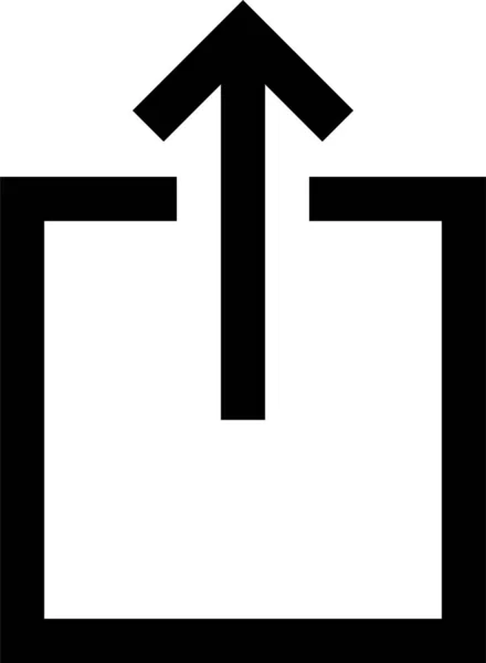 Иконка Экспорта Стрелок Стиле Контура — стоковый вектор