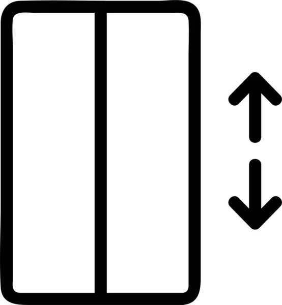 Pfeil Ikone Zur Konturbildung — Stockvektor