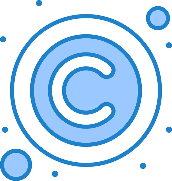 Kopiowanie Ikony Prawa Autorskiego Kategorii Marketingseo — Wektor stockowy