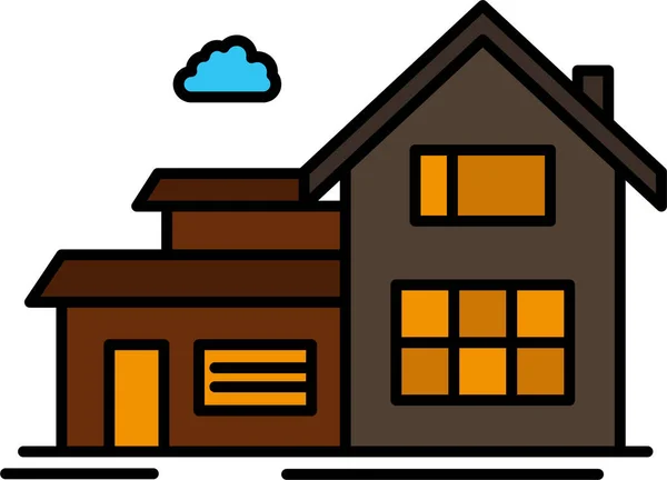 Appartment Building Home Icon Toolsconstruction Category —  Vetores de Stock