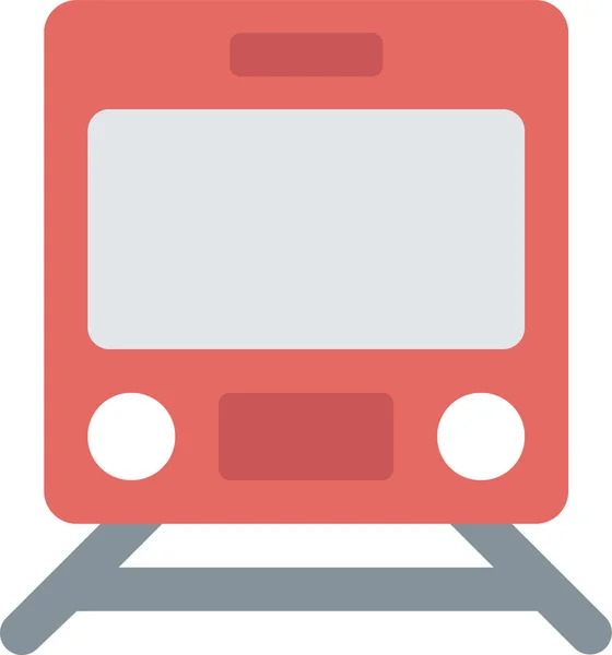 Τρένο Monorail Δημόσιο Εικονίδιο Επίπεδη Στυλ — Διανυσματικό Αρχείο