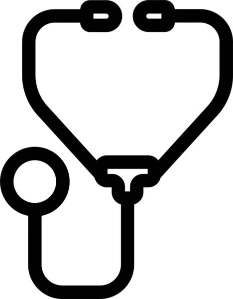 Dispositivo Médico Escuchar Icono Categoría Hospitalshealthcare — Vector de stock