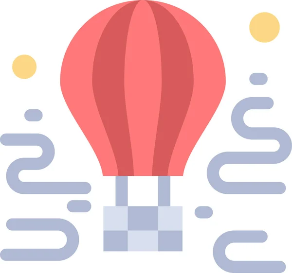 Air Airdrop Balloon Icon Educationschoollearning Category — Vettoriale Stock