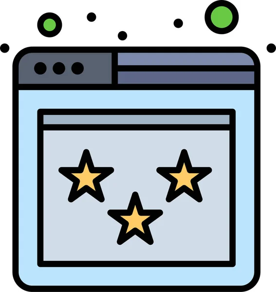 Ranking Review Webpage Icon Marketingseo Category — Stock Vector