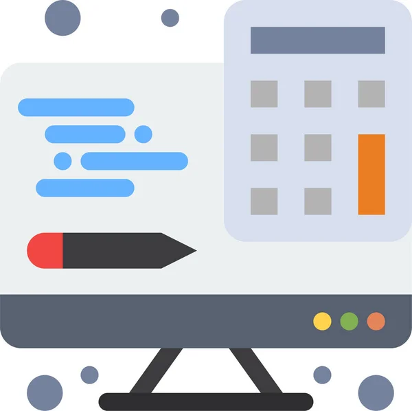 Rekenmachine Computer Interface Pictogram — Stockvector