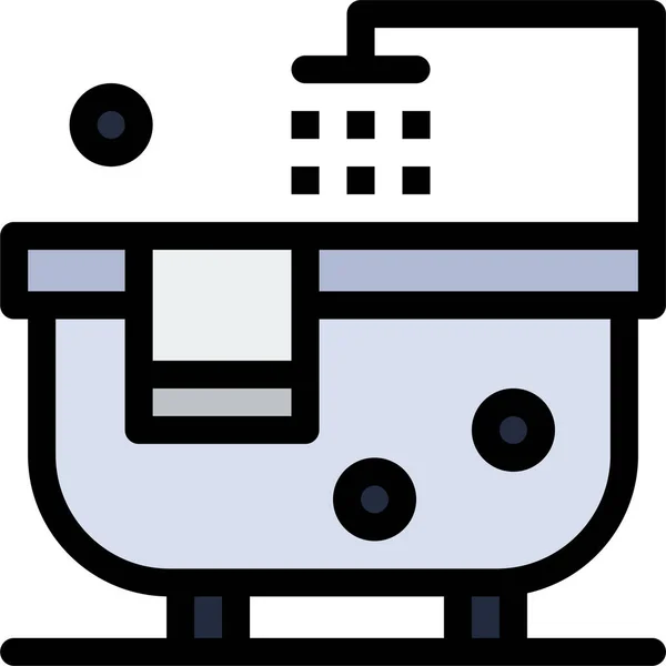 Baño Baño Icono Limpieza — Vector de stock