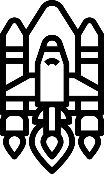Apollo Cohete Espacio Icono — Archivo Imágenes Vectoriales