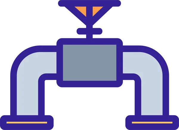 Значок Контурної Труби Категорії Інструментівконструкції — стоковий вектор