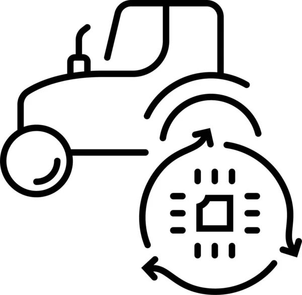 Піктограма Штучного Автоматичного Інтелекту — стоковий вектор