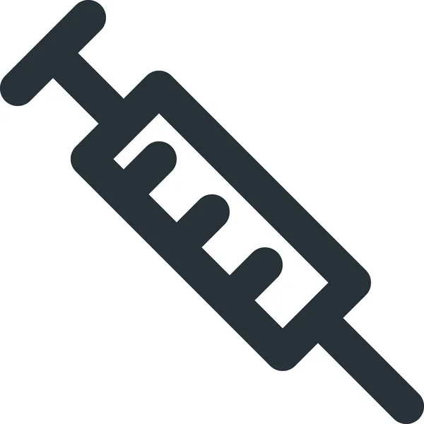 Médico Gripe Enfermedad Icono Estilo Esquema — Vector de stock