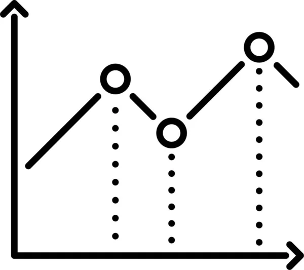 Gráfico Diagrama Figura Ícone — Vetor de Stock