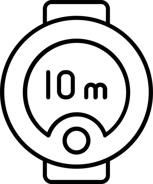 Icono Reloj Deportivo Inteligente — Vector de stock