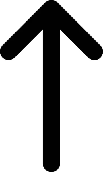 Значок Направления Стрелки Шеврона Твердом Стиле — стоковый вектор