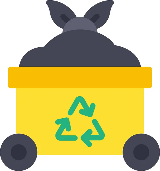 Recycle Trash Ecology Icon — Stock Vector